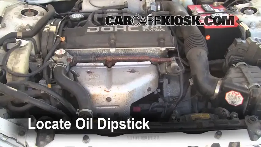 1996 Mitsubishi Eclipse RS 2.0L 4 Cyl. Oil Check Oil Level